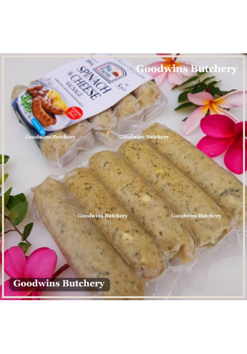 BigFarm sausage CHICKEN SPINACH & CHEESE frozen 6" 15cm 5pcs 360g